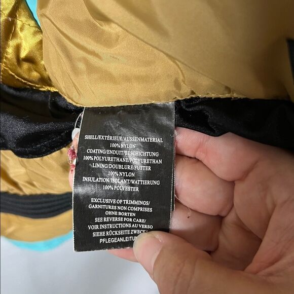 Orage Women's Aqua and Orange Ski Jacket size S - Picture 8 of 9